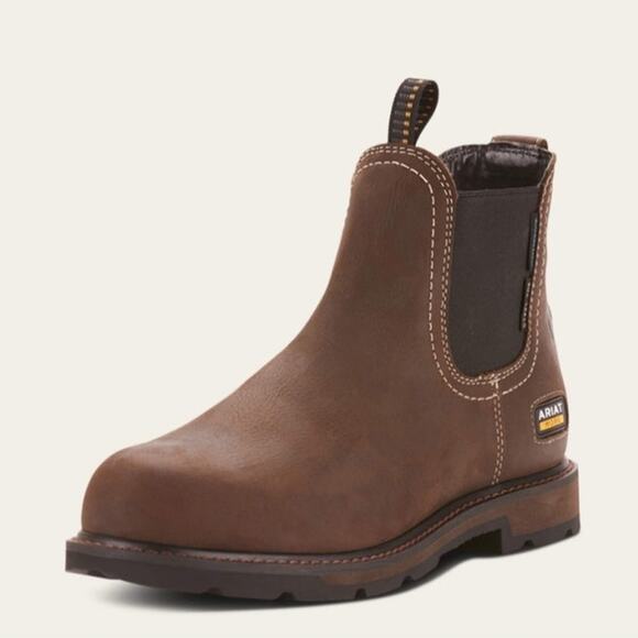 Ariat Other - EUC Ariat Groundbreaker Chelsea Waterproof Steel Toe Work Boot size 9.5 EE(wide)